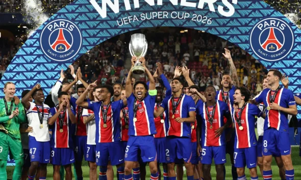 PSG Defeat Aston Villa to Retain Super Cup Trophy